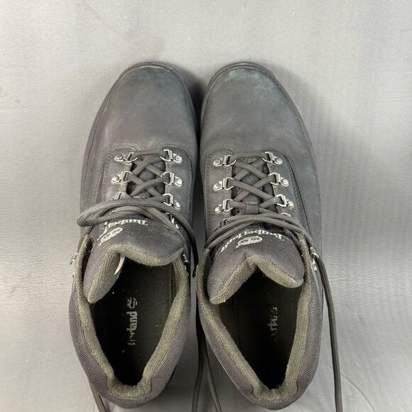 timberland Euro Hiker Mid Boot 'Triple Black' mens size 13 - Picture 6 of 8